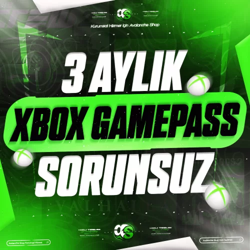  3 Aylık  Xbox Gamepass Sorunsuz